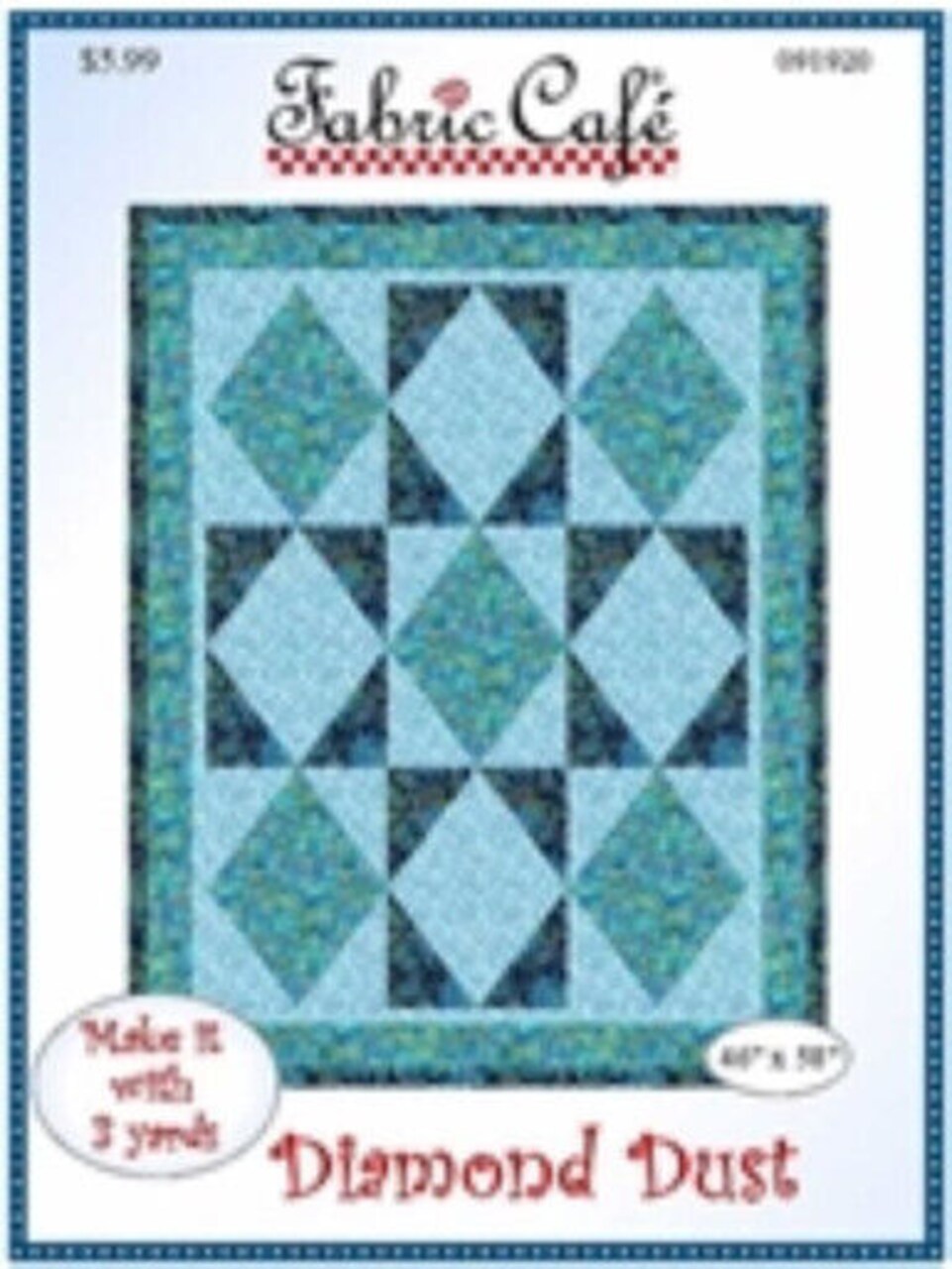 Diamond Dust 46 x 58 yard Quilt by Donna Robertson for Fabric Cafe